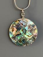 Abalone schelp hanger met RVS ketting, Sieraden, Tassen en Uiterlijk, Kettingen, Overige kleuren, Nieuw, Cariadgems@hotmail.com