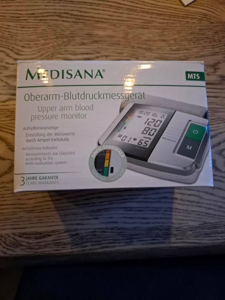 Medisana Bovenarm Bloeddrukmeter MTS - Nieuw in Doos, Ophalen of Verzenden, Zo goed als nieuw, Overige typen