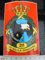 sticker squadron 311 ut aquila praedans logo embleem, Verzenden, Zo goed als nieuw, Bedrijf of Vereniging