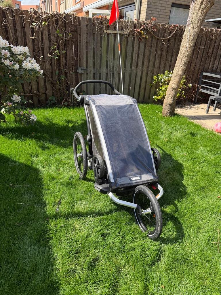 Thule Lite 1 Chariot overcompleet., Fietsen en Brommers, Fietsaccessoires | Aanhangers en Karren, Gebruikt, Kinderkar, 20 tot 40 kg