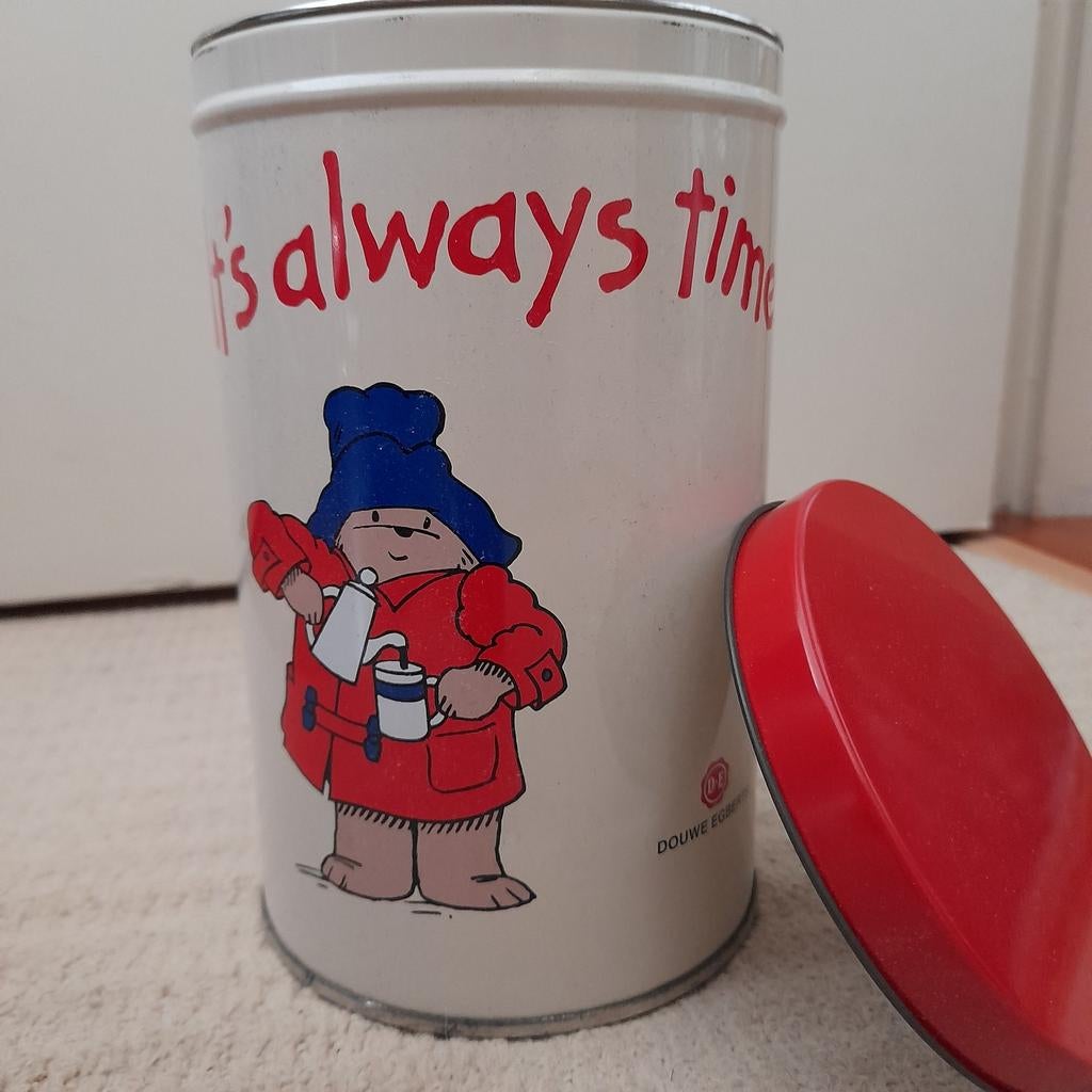 DE Paddington bewaarblik (nieuw), Verzamelen, Blikken, Ophalen of Verzenden, Nieuw, Overige, Douwe Egberts