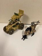 GI Joe Voertuigen Set - Desert Camo Buggy & Helikopter 2002, Gebruikt, Ophalen of Verzenden, (401) 431-8697, Hasbro