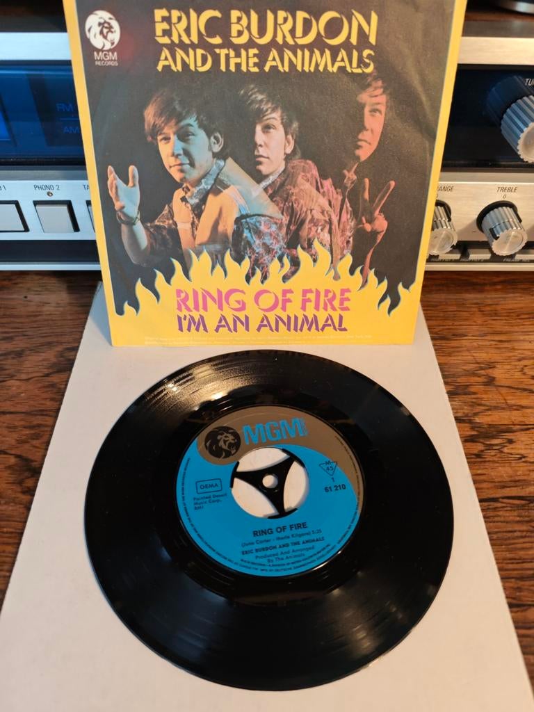 Eric Burdon and The Animals - Ring of Fire Single, Cd's en Dvd's, Gebruikt, 7 inch, Single, Pop
