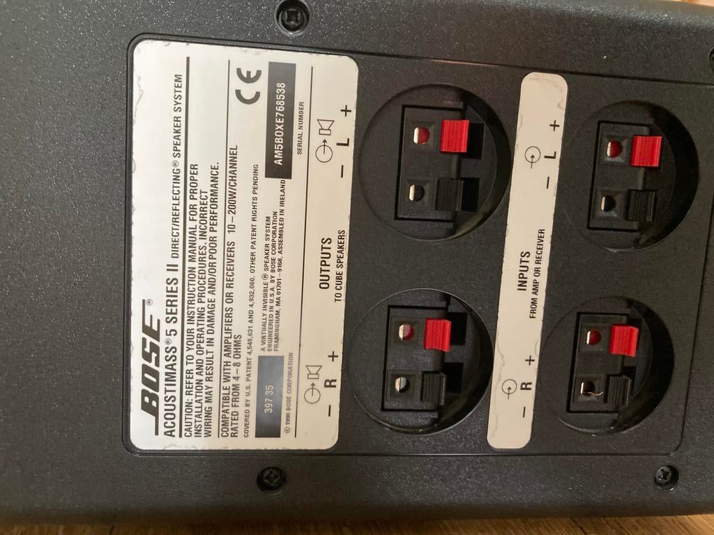 Bose  acoustimass series 2 met Vogels speakerstandaards, Ophalen, Gebruikt, Audio