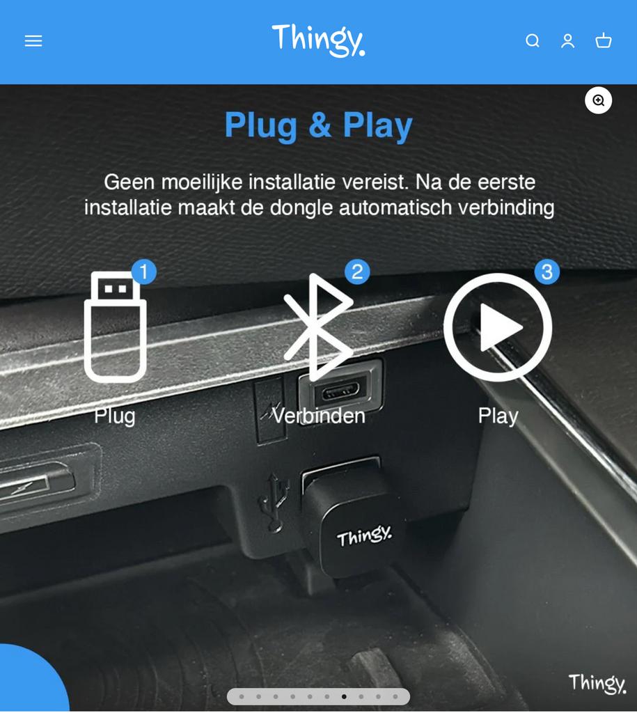 Dongle voor draadloos Carplay & Android - Car Care Woensel