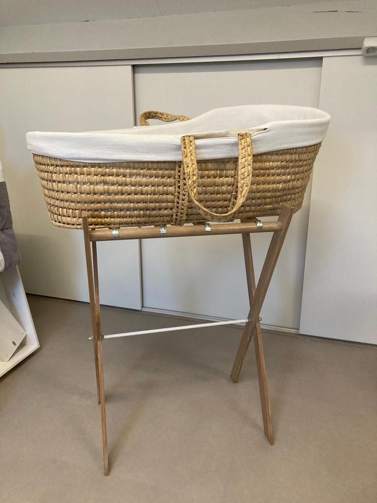 Mozes mandje met standaard, Ophalen, Gebruikt, Wieg