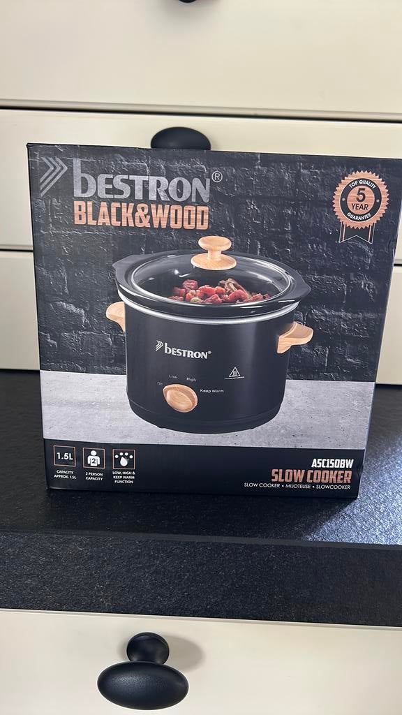 Nieuwe Bestron slowcooker 1,5 liter, Witgoed en Apparatuur, Slowcookers, Ophalen, Nieuw
