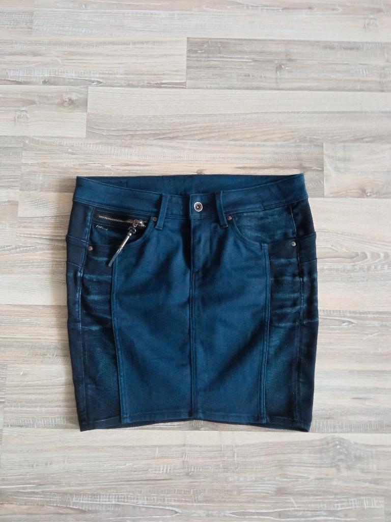 G-Star Spijkerrok W26 / Midge Sculpt Skirt / ZGAN /, Maat 34 (XS) of kleiner, Boven de knie, Verzenden, Blauw