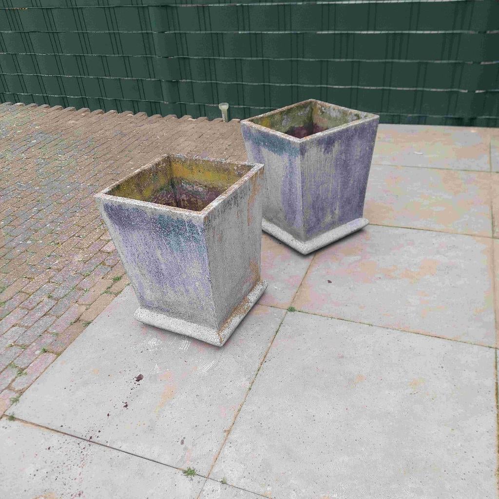 Bloembakken, Tuin en Terras, Bloembakken en Plantenbakken, Ophalen, Steen, Gebruikt, Minder dan 60 cm
