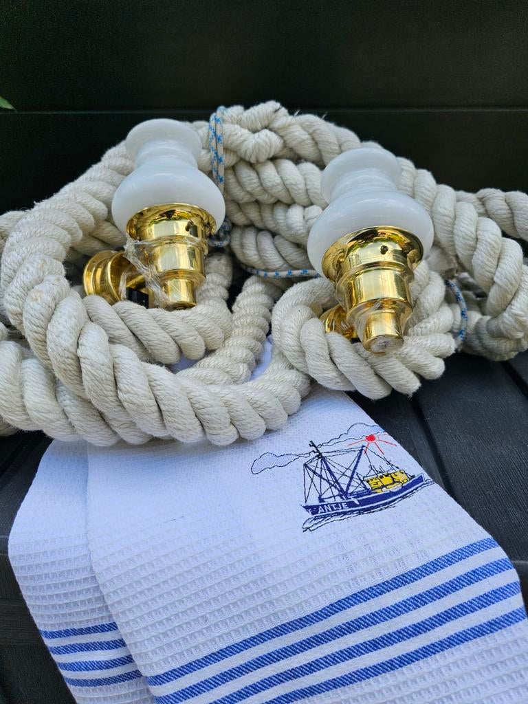 Set van 2 Allpa halogeen messing wandlampen Nieuw, Ophalen of Verzenden, Nieuw