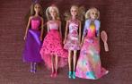 Set van 4 Barbiepoppen met diverse outfits, Ophalen of Verzenden, Gebruikt, Barbie