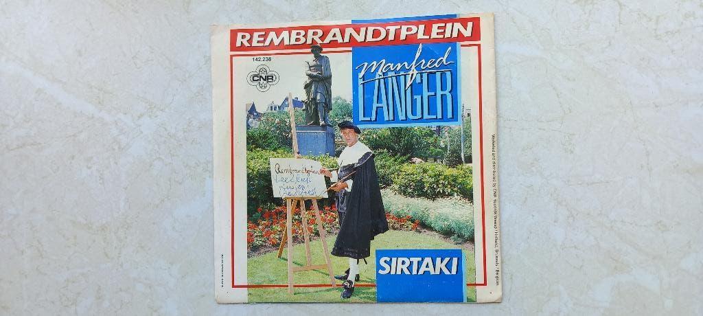 MANFRED LANGER  /  rembrandplein  1986, Ophalen of Verzenden, Zo goed als nieuw, Nederlandstalig, Single