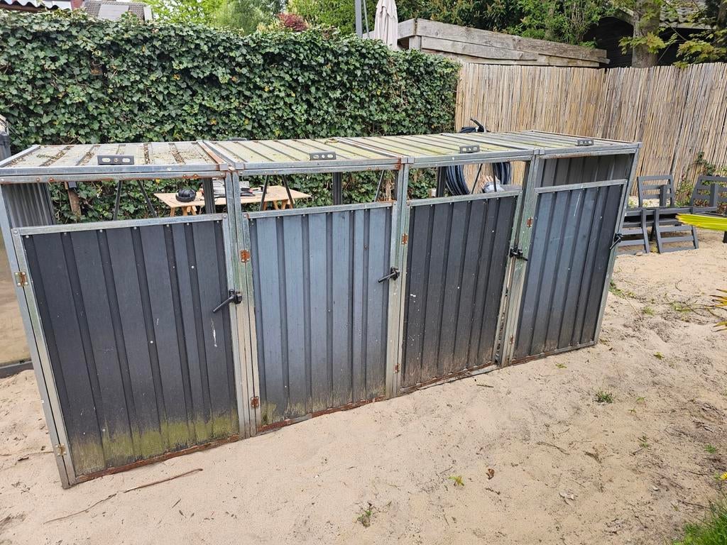 Containerombouw voor 4 containers, Ophalen, Gebruikt, Metaal, Overige typen