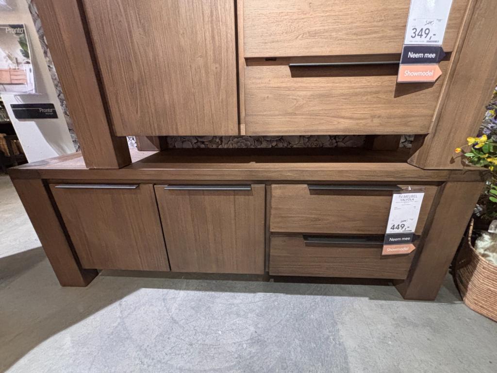 Tv-meubel Valvola - smoked brown - Pronto Wonen, Niet ingevuld, Niet ingevuld, Niet ingevuld