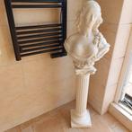 Prachtige pilaar met vrouwelijk borstbeeld - 129cm hoog, Ophalen, Gebruikt