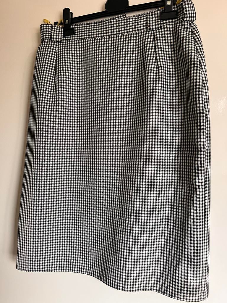 Zwart/witte peppito style rok maat 21/42, Kleding | Dames, Rokken, Ophalen of Verzenden, Zo goed als nieuw, Zwart, Knielengte