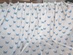 2 Frisse gordijnen van 205 cm hoog en elk 120 cm breed, 100 tot 150 cm, Ophalen of Verzenden, Zo goed als nieuw, Blauw