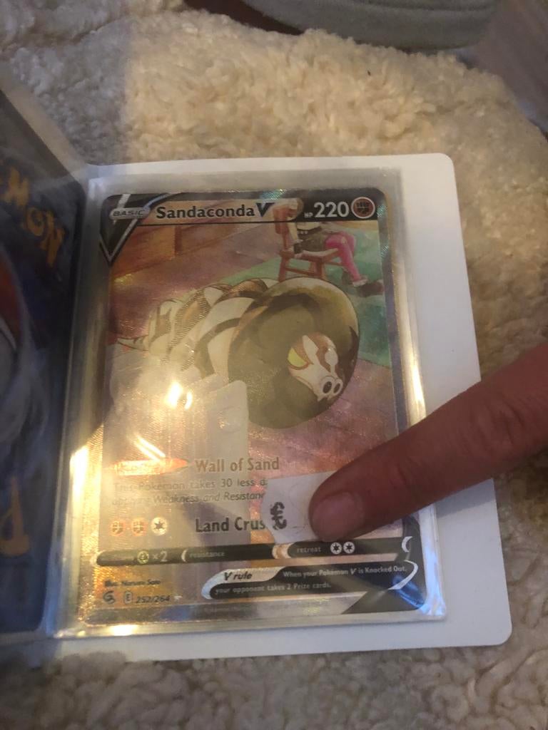 Pokémon Kaart: Sandaconda V (252/264) - Full Art, Ophalen of Verzenden, Zo goed als nieuw, Losse kaart
