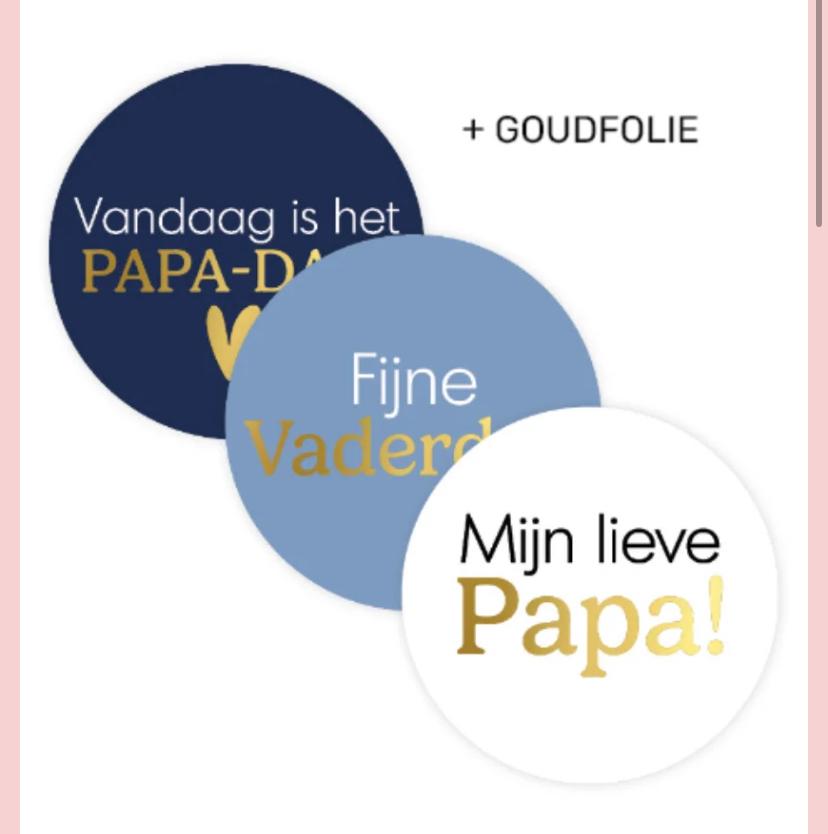 Sluitstickers vaderdag assorti- 3 stickers, Ophalen of Verzenden, Nieuw, Meerdere stickers