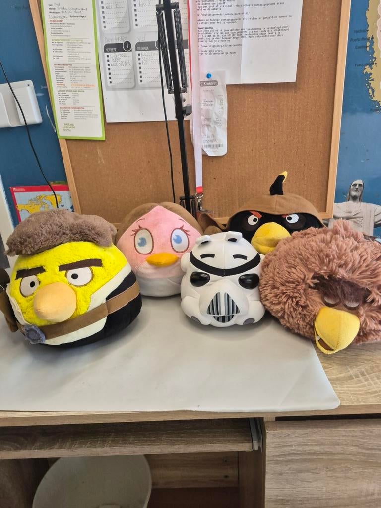 Angry Birds Star Wars Knuffels - Set van 5, Kinderen en Baby's, Speelgoed | Knuffels en Pluche, Gebruikt, Overige merken, Overige typen