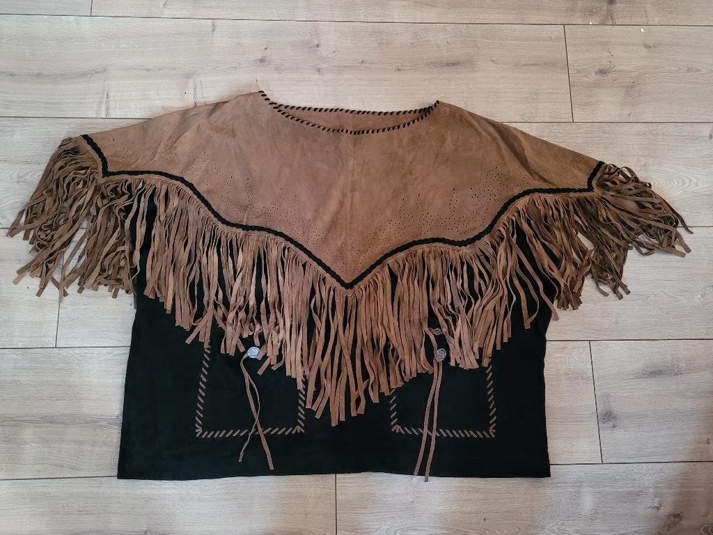 Leren dames top suede bruin / zwart Bydanie, Kleding | Dames, Bydanie, Ophalen of Verzenden, Zo goed als nieuw, Zwart