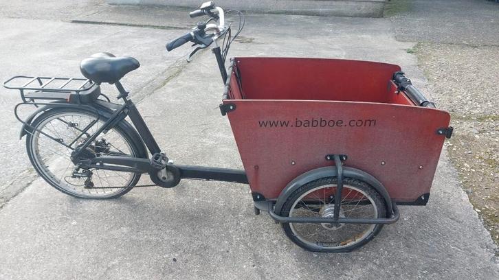 Babboe Big elektrische bakfiets incl. oplader (opknapper), Fietsen en Brommers, Fietsen | Bakfietsen, Gebruikt, Overige merken