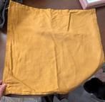 Okergeel kussenhoes, Ophalen of Verzenden, Gebruikt, Geel, Vierkant