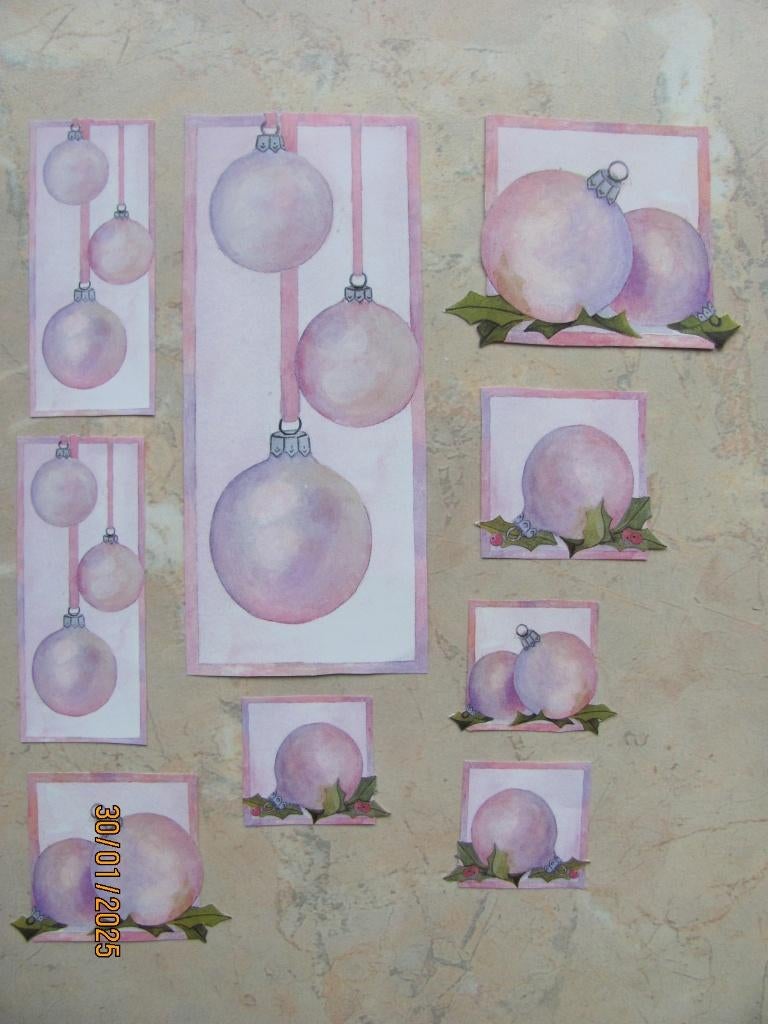 NIEUWSTAAT restant KNIPVEL Parelmoeren KERSTBAL Marjoleine, Ophalen of Verzenden, Nieuw, Papier of Karton, Overige merken