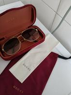 Stijlvolle Gucci Dames Zonnebril - Goudkleurig Montuur, Zonnebril, Bruin, Zo goed als nieuw, Ophalen