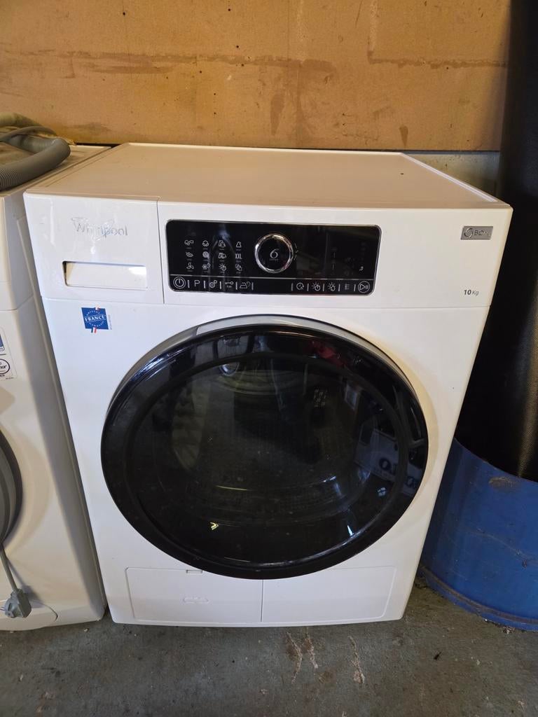 Whirlpool 6th Sense droger 10 kg, Ophalen, 8 tot 10 kg, Zo goed als nieuw, Voorlader