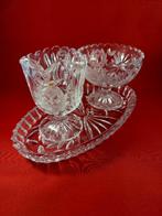 Prachtig vintage kristallen roomstel, Ophalen of Verzenden