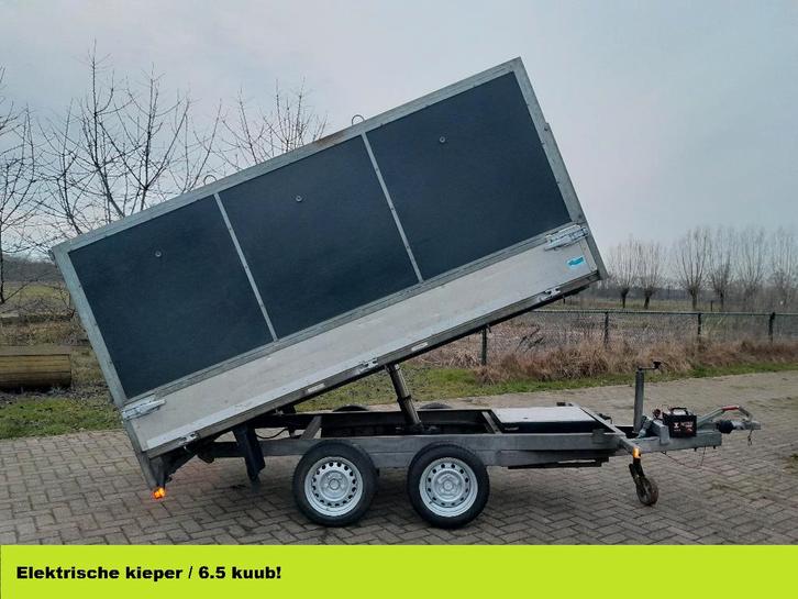 Elektrische kieper met hoge borden - WEIJER, Auto diversen, Aanhangers en Bagagewagens, Gebruikt, Ophalen