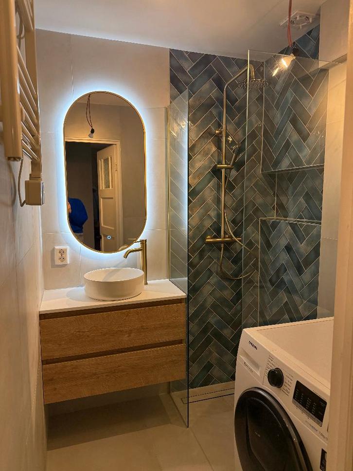 Wandtegel badkamer/toilet/keuken Estudio Hackney Dark Blue, Doe-het-zelf en Verbouw, Tegels, Nieuw, Wandtegels, Keramiek, 20 tot 40 cm