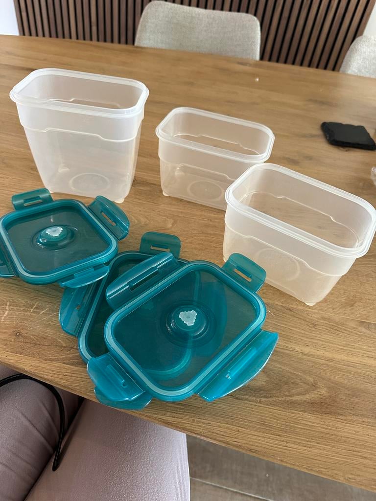 AH Royal VKB vershoud dozen 3 stuks, Gebruikt, Kunststof, Ophalen of Verzenden, Voorraadpot