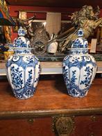 Antieke delfts aardewerk dekselvazen LPK lampetkan, Ophalen of Verzenden