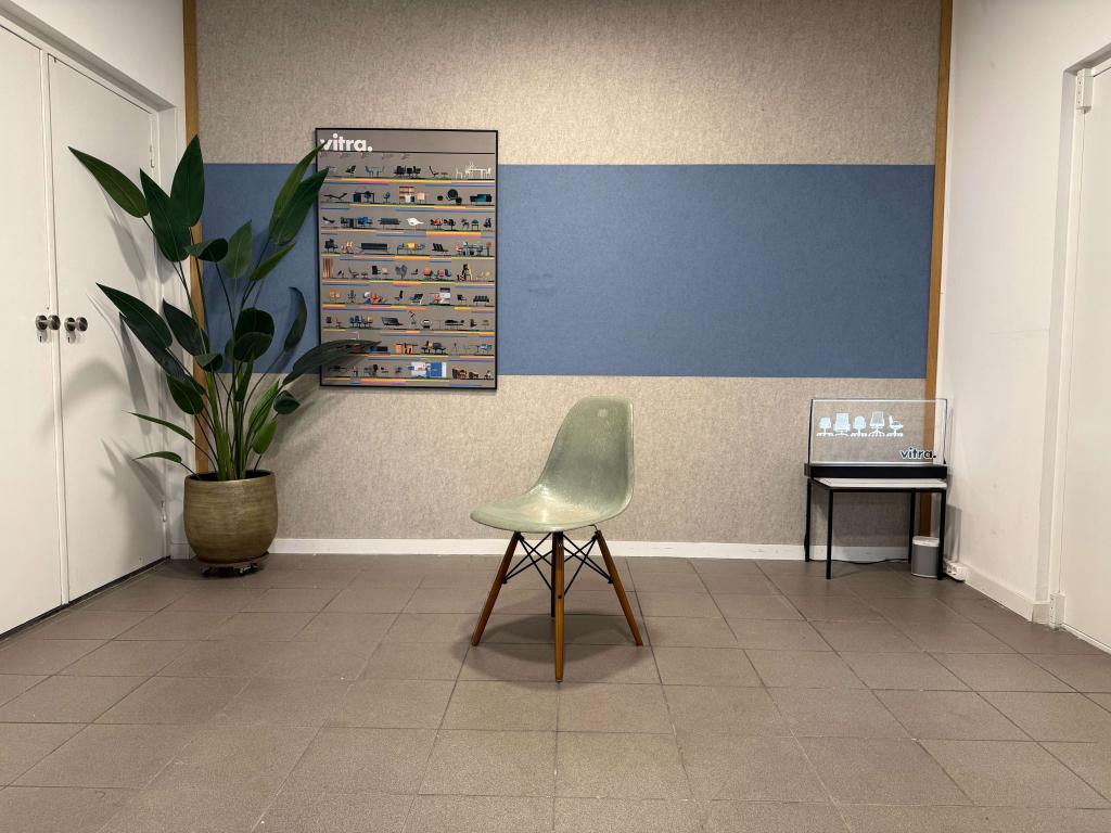 Herman Miller | Eames | DSW | Sea Foam Light Fiberglass | 1x, Gebruikt, Herman Miller, Ophalen of Verzenden, Herman Miller