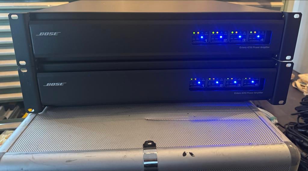 Bose Entero 4250 versterkers (2 stuks), 120 watt of meer, Ophalen, Overige merken, Gebruikt