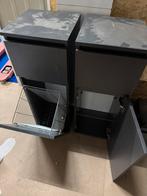 Twee badkamer kasten meubels wasmandje kolom kast, Wit, Bauwmann, Ophalen of Verzenden, Zo goed als nieuw