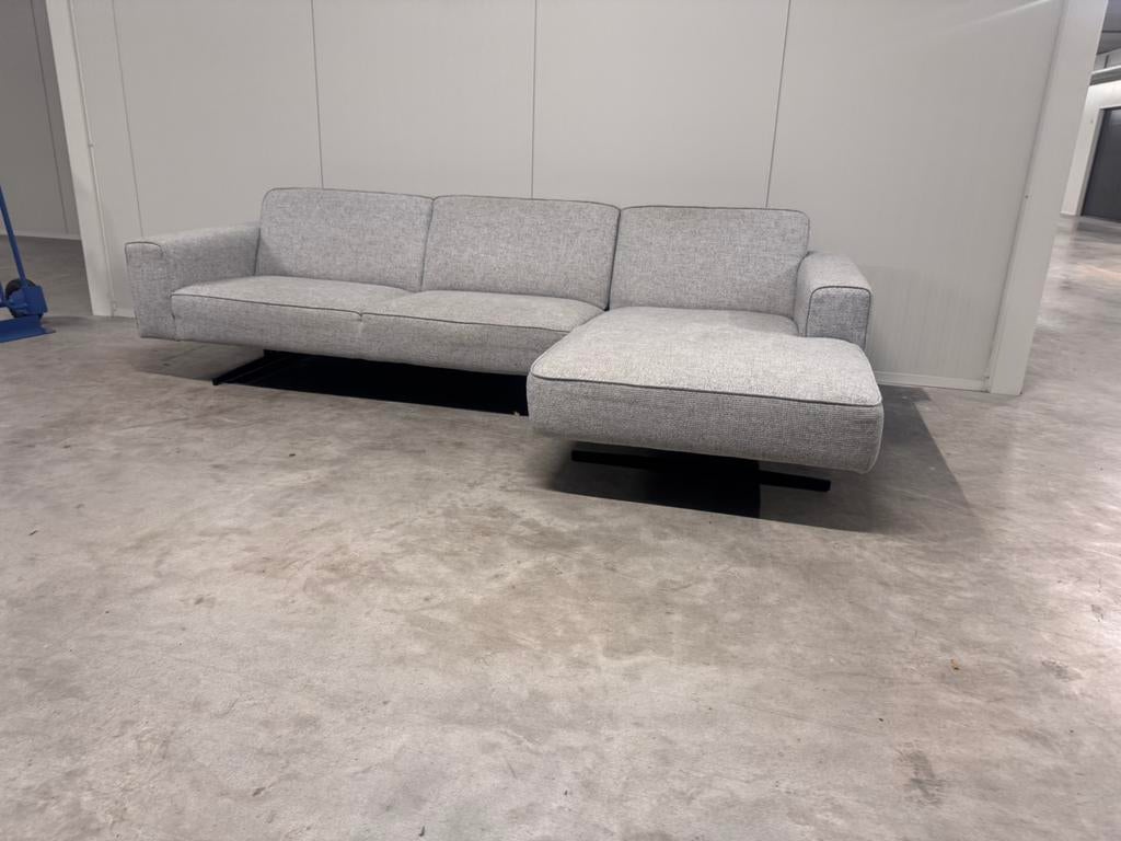 Prachtige “Zwevende” Hoekbank Grijs GRATIS BEZORGING, Huis en Inrichting, Banken | Bankstellen, Ophalen, Zo goed als nieuw, Hoekbank