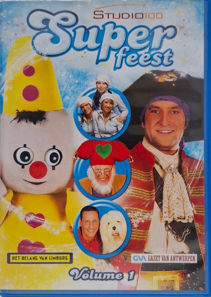 SUPER FEEST Samson en Gert Plop K3 Piet Piraat DVD KRASVRIJ