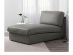 Ikea kivik chaise longue grijsgroene en beige hoes, Ophalen, Zo goed als nieuw, Eenpersoons, Minder dan 150 cm