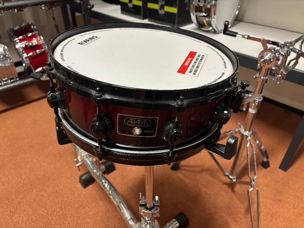 Snaredrum Adams 8000 14 x 5" Cranberry Fade, -, -, Nieuw, Ophalen of Verzenden