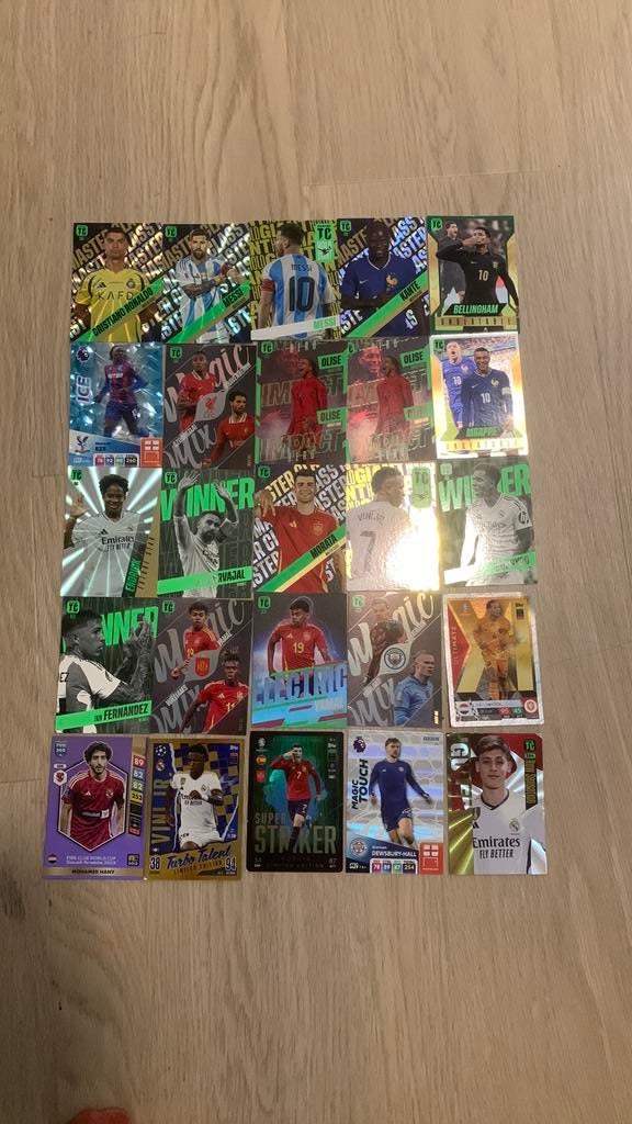 Grote voetbal kaarten collectie 60+ kaarten, Ophalen, Gebruikt, Meerdere plaatjes