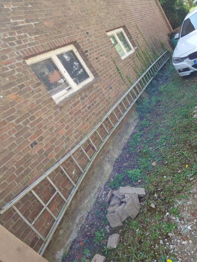 Lange aluminium ladder, Ophalen, Gebruikt, 4 meter of meer