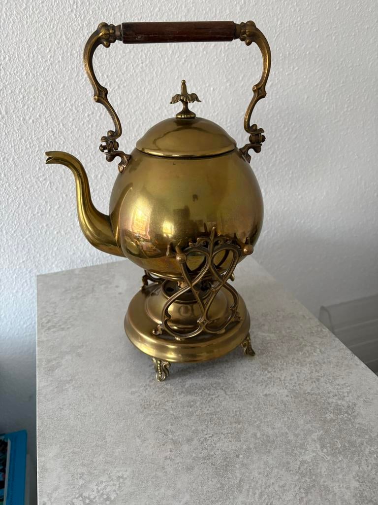 Oude antieke kantelketel/waterketel, Antiek en Kunst, Antiek | Koper en Brons, Ophalen