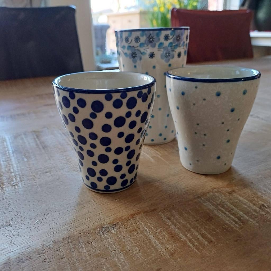 Bunzlau mokken, Ophalen, Keramiek, Zo goed als nieuw, Overige stijlen