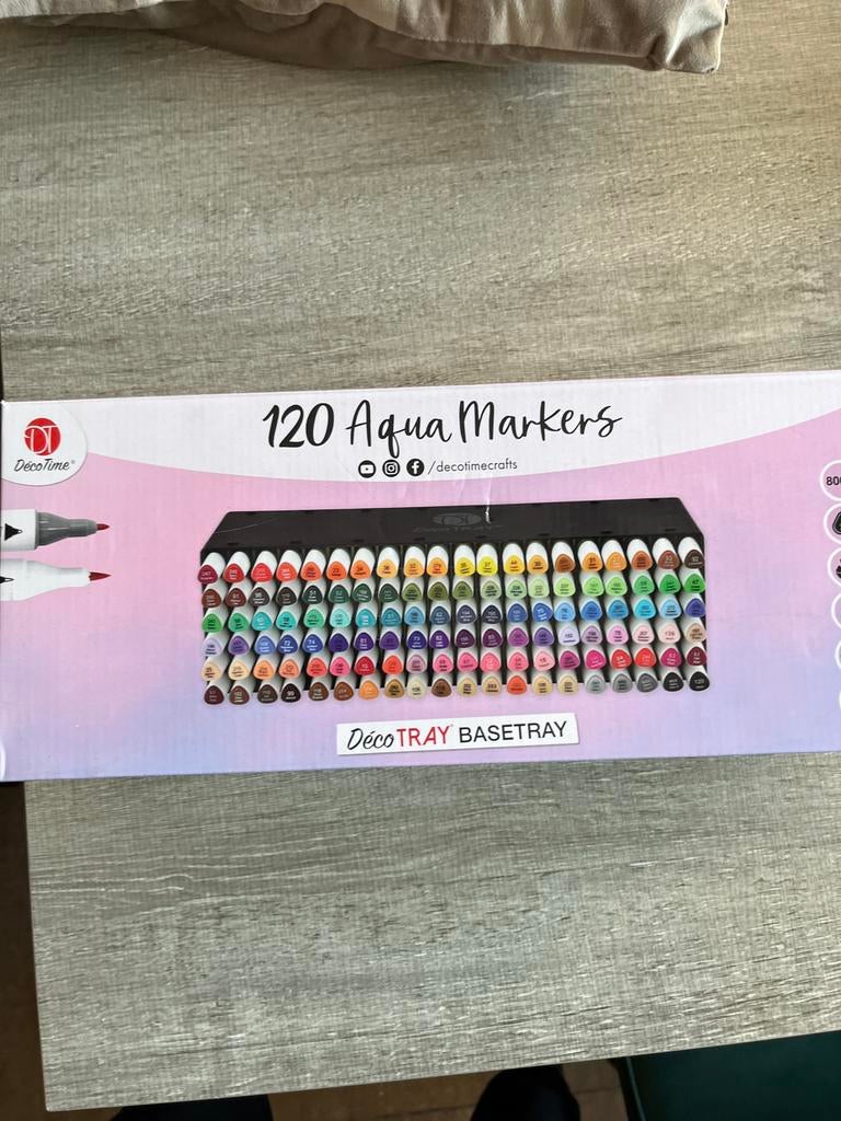 Aquamarkers Action Decotime, Hobby en Vrije tijd, Ophalen of Verzenden, Zo goed als nieuw, Potlood of Stift