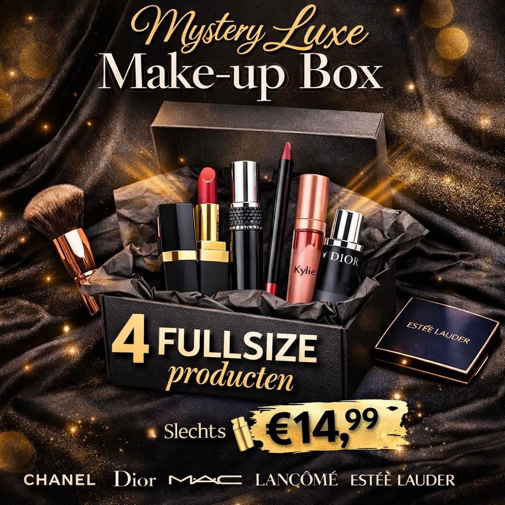 Mystery makeup / skincare box luxe merken 4 fullsize, Sieraden, Tassen en Uiterlijk, Verzenden, Nieuw, Overige kleuren, Gehele gezicht