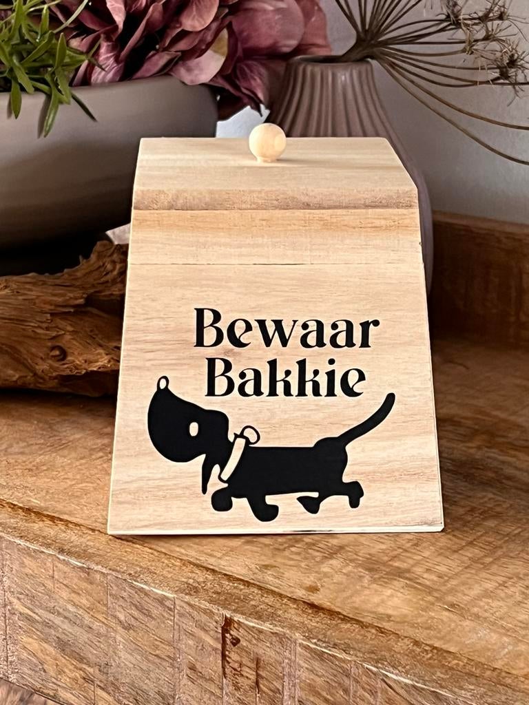 Lief houten bewaardoos leuke afbeelding, teckel liefhebbers, Ophalen of Verzenden, Nieuw