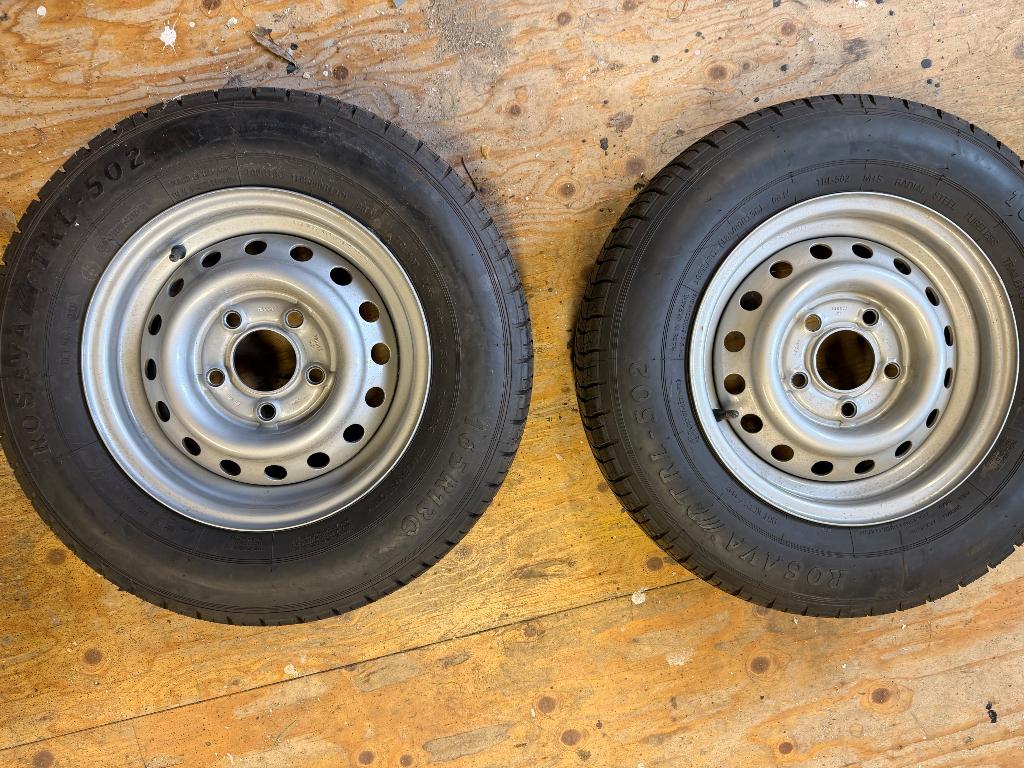 Set trailer wielen + spatborden, Auto diversen, Aanhangwagen-onderdelen, Ophalen, Nieuw